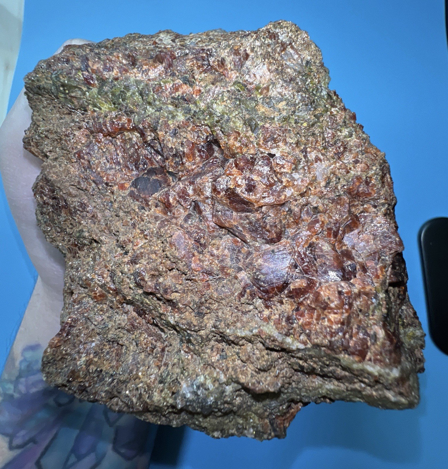 Large 3 lb 5 oz Garnet in Epidote Skarn – Donnelly, Idaho