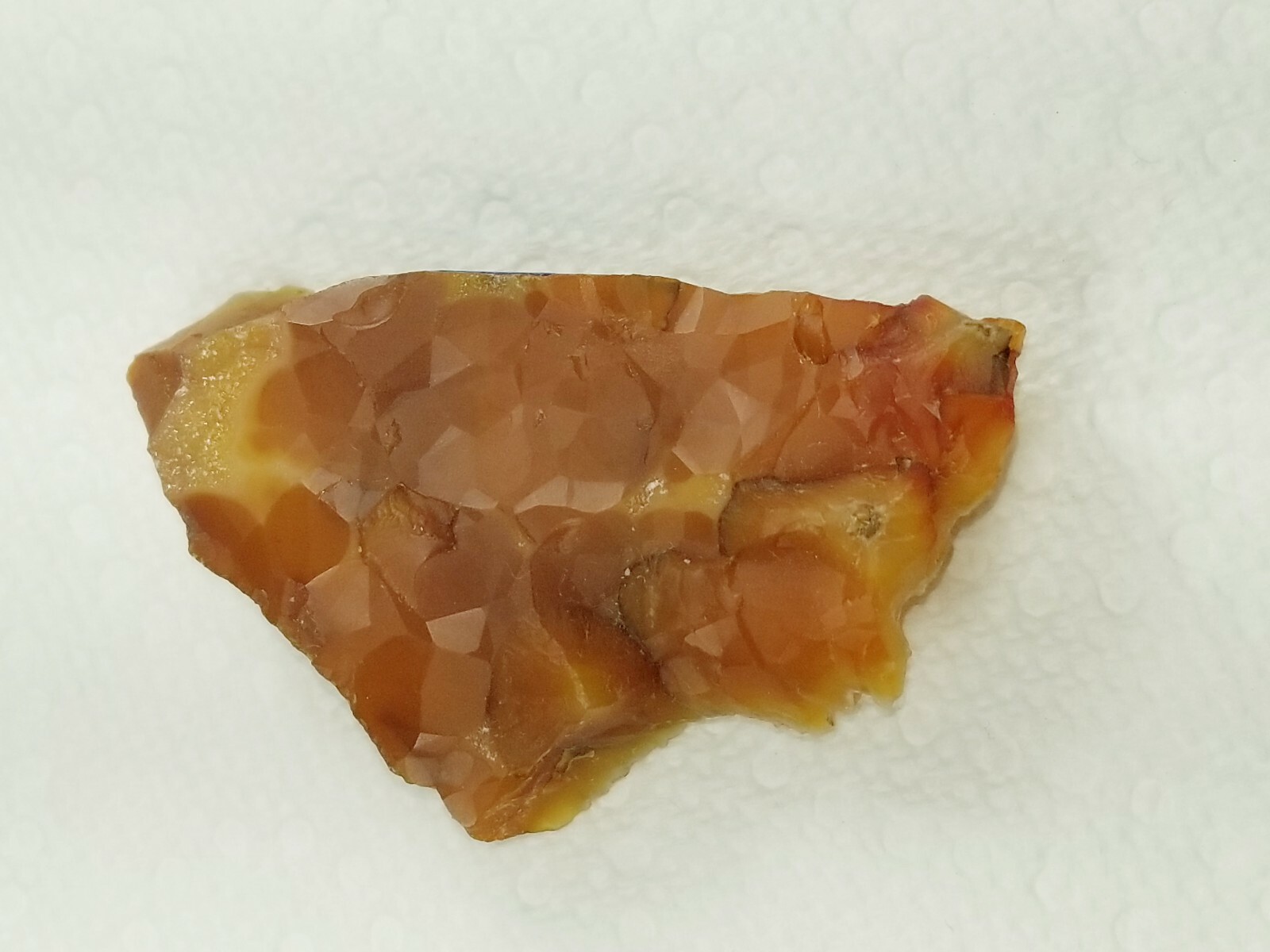 Geometric Pattern Orange Red Carnelian Crystal Mineral Specimen N Plainfield NJ
