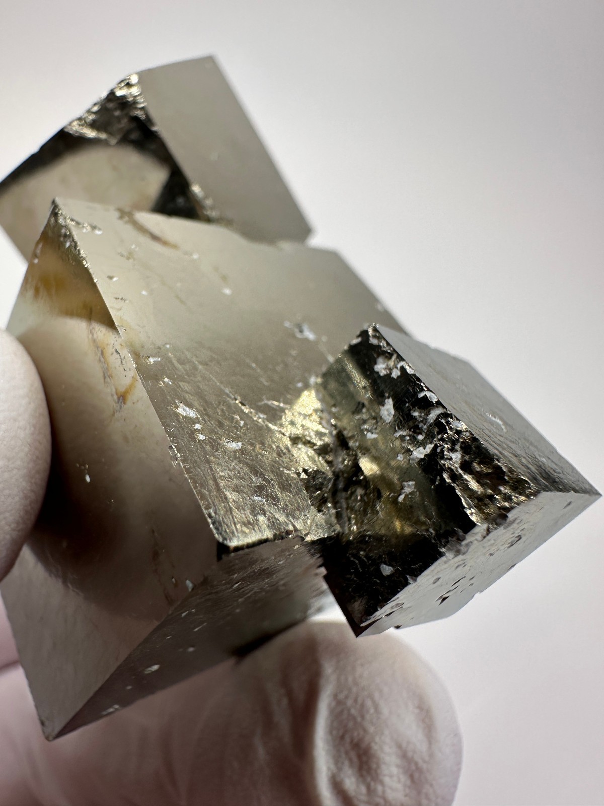 LARGE Rare Lusterous Entwined Interlocking Pyrite Cube Cluster_Spain
