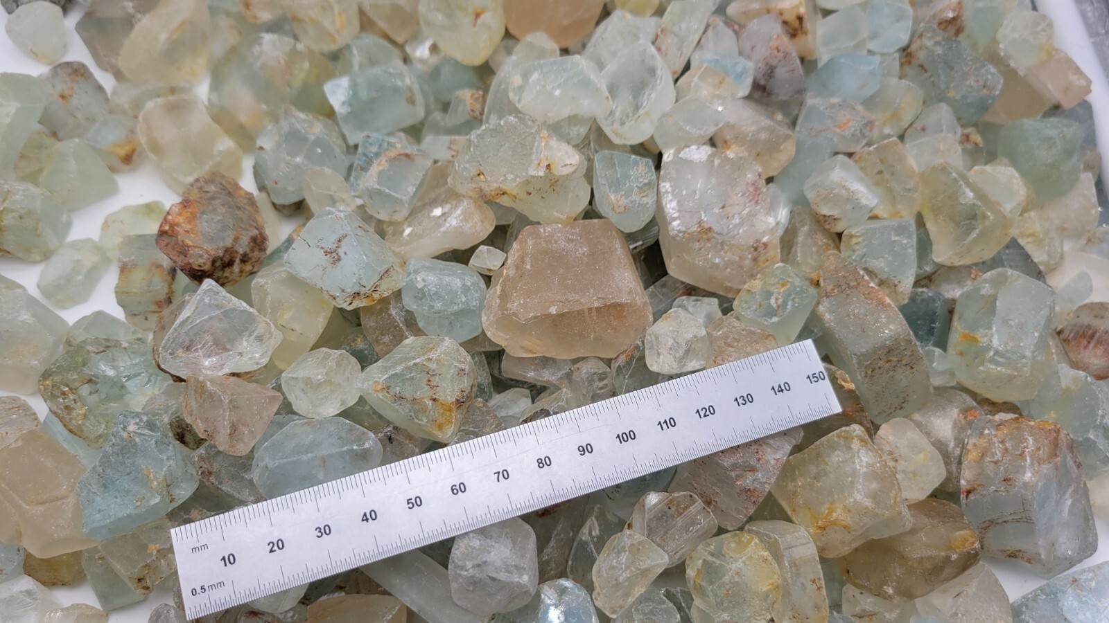 100g Topaz Crystal LOT! – Jos Plateau, Nigeria – Rough Blue Topaz Gemstones