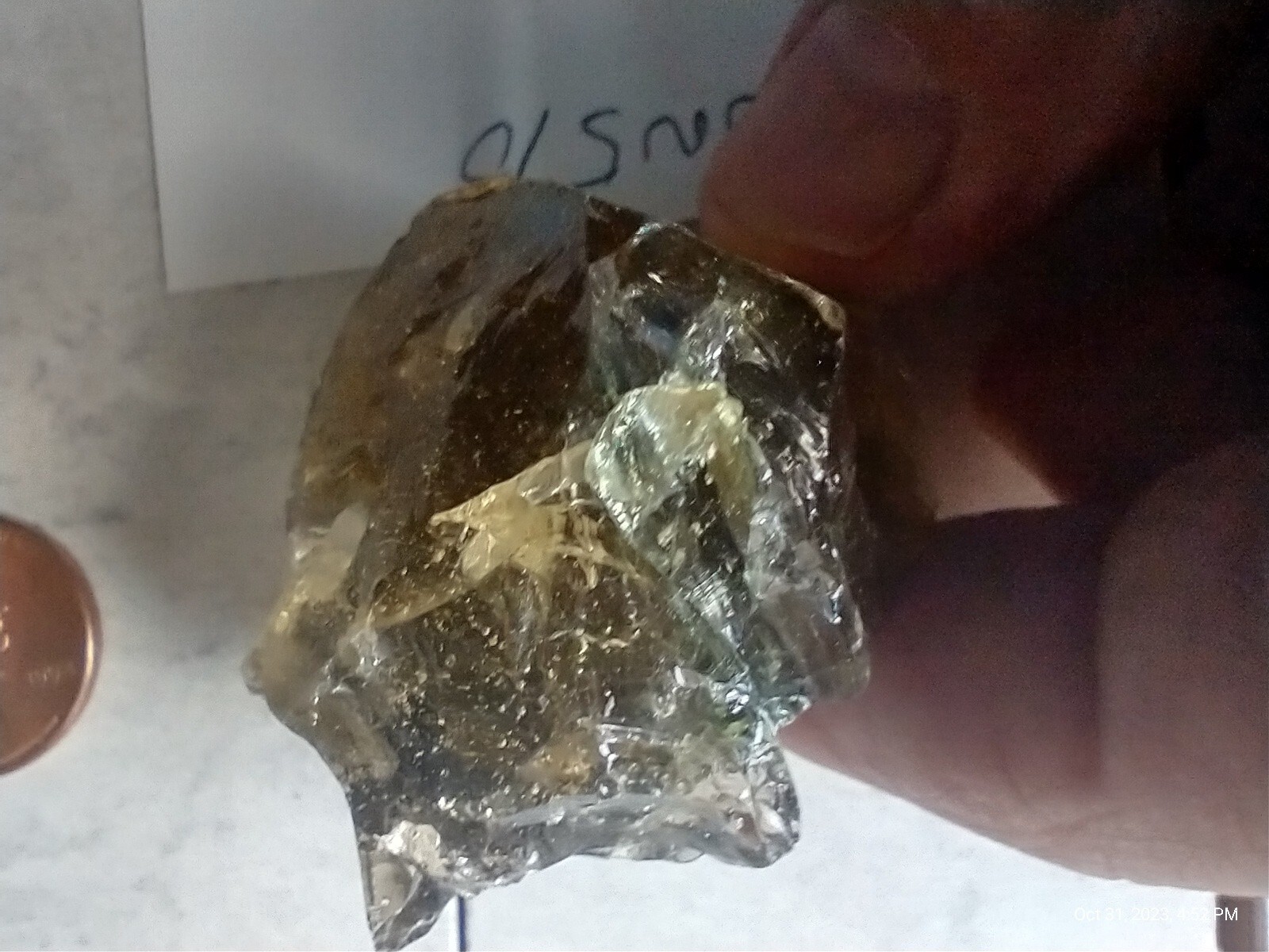 Smoky Lady Nellie Opaque Lucid Andara Crystal Specimen 39 gram chrystal