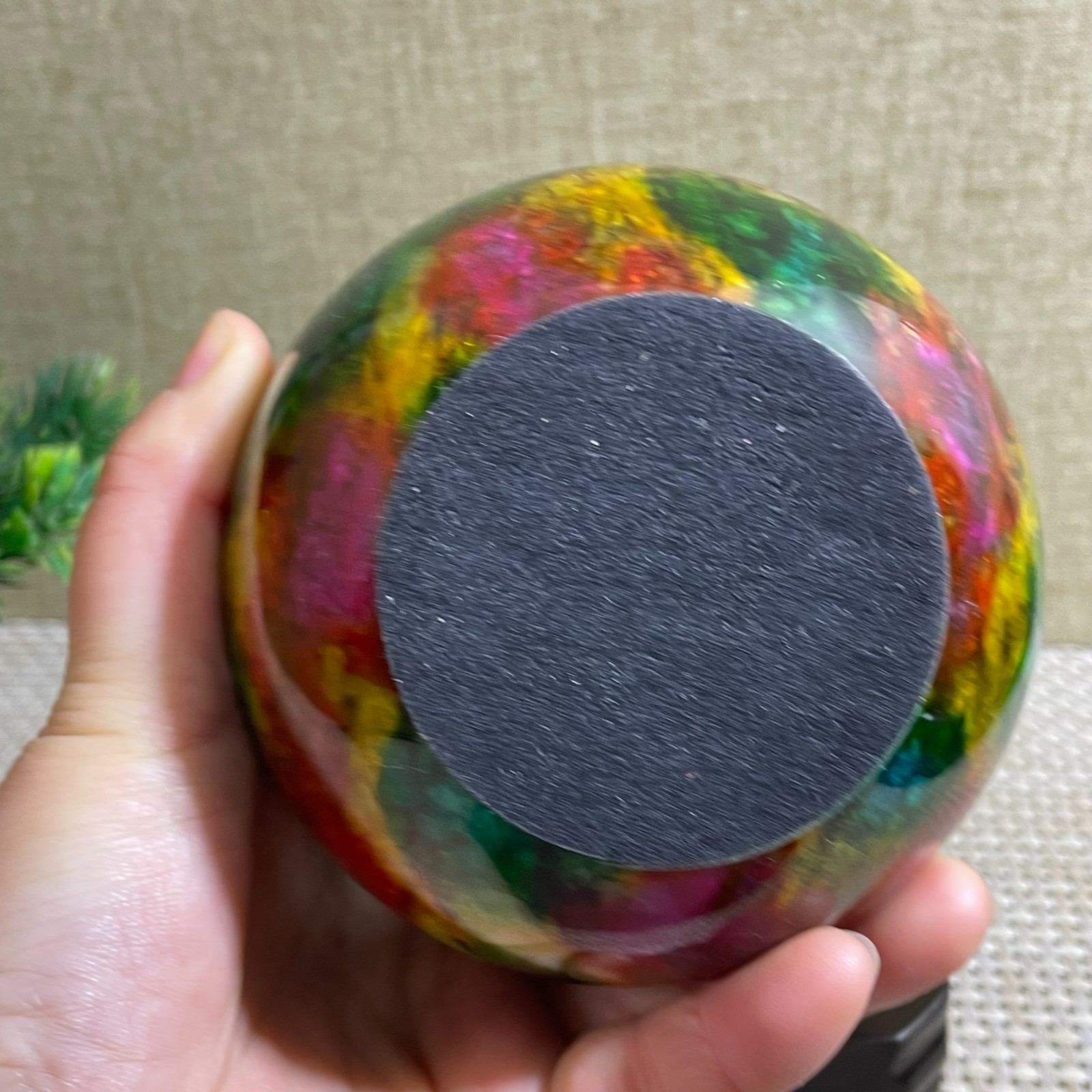 1456g Seven Colors Jade” sphere specimen -Taiwan China