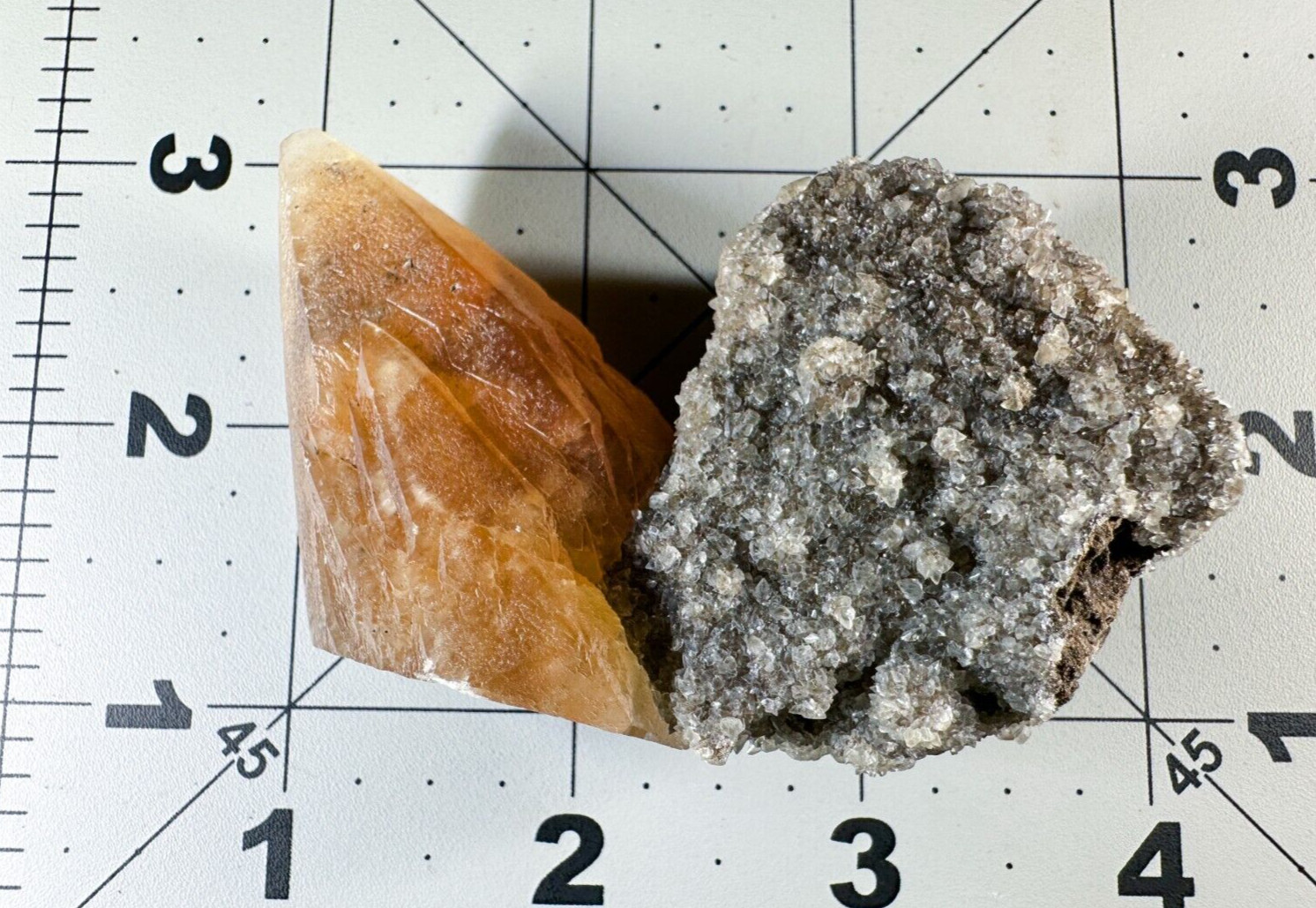 ➤ 2-1/2″ HONEY CALCITE CRYSTAL with 2″ MICRO CALCITES Pugh Quarry Ohio VIDEO➤581