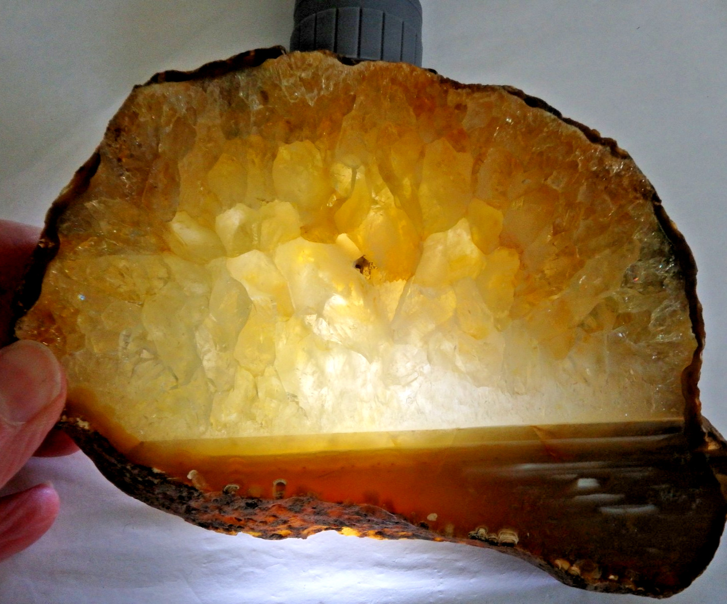 Crystal Stunning Quartz Slice 1 lb. 2 ounces 3/4″ thick Brazil Polished