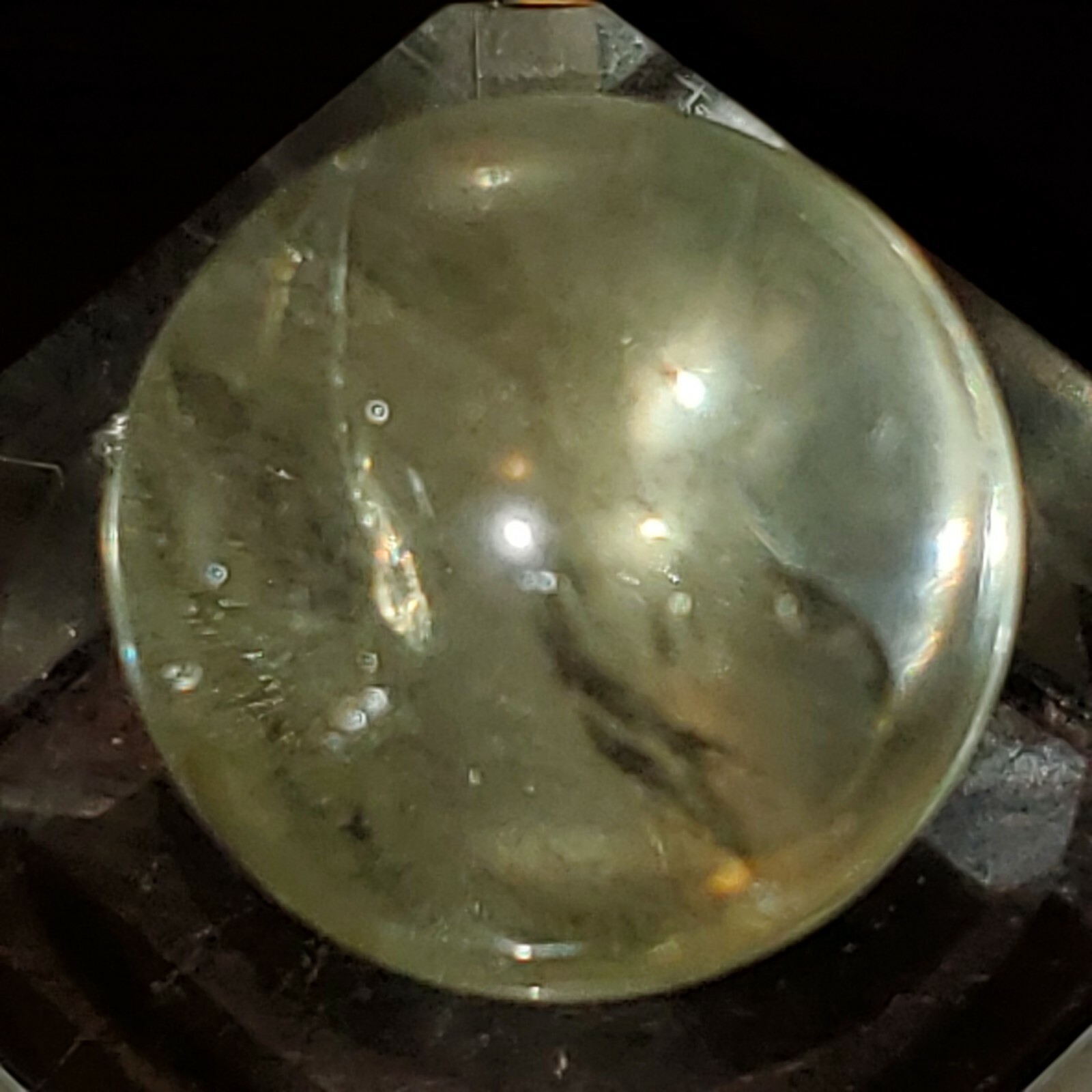 Citrine Sphere Ball Orb Marble 19.3mm, 11g