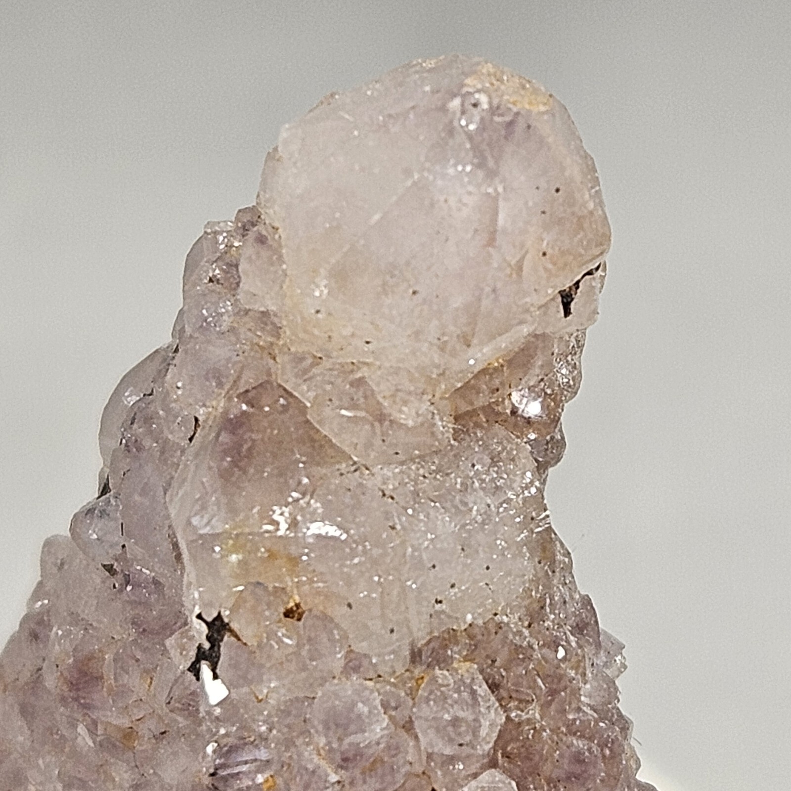 Cactus Quartz Mineral Specimen Amethyst Purple Lilac Spirt Crystal