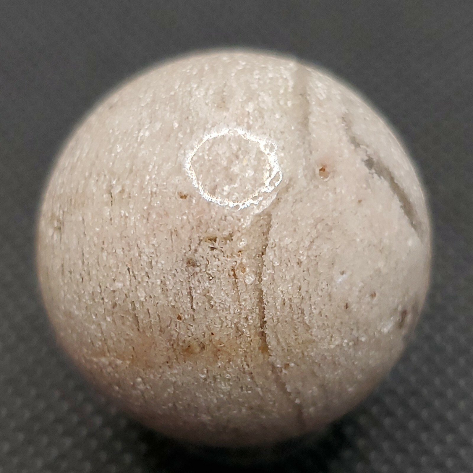 Amphibole Thousand Multi Layer Quartz Sphere Ball Orb Marble 27.2mm, 34g