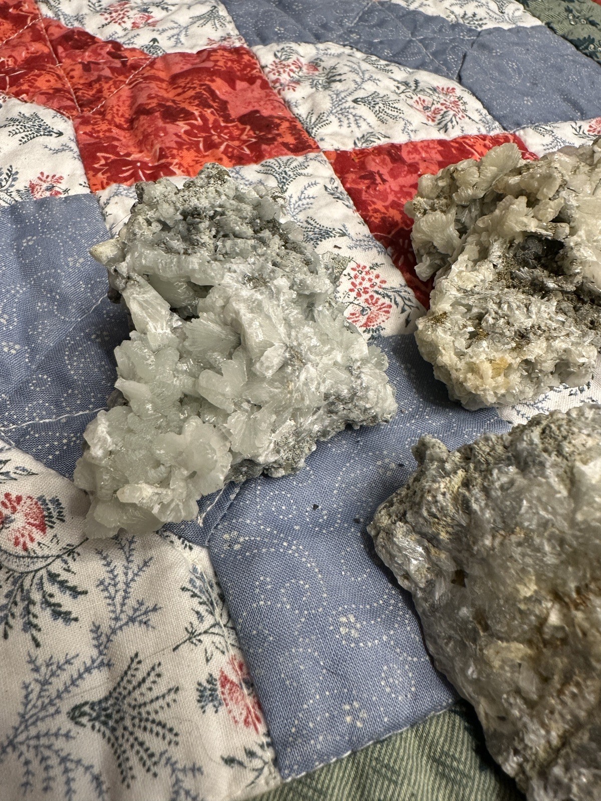 Green Prehnite Crystal Clusters