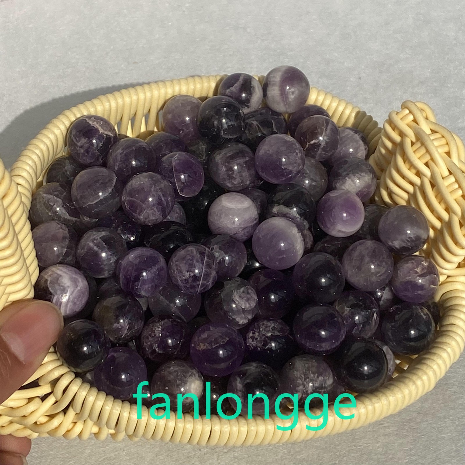 10pcs Wholesale Natural dreamy Amethyst Ball Quartz Crystal Pendant Reiki 15mm