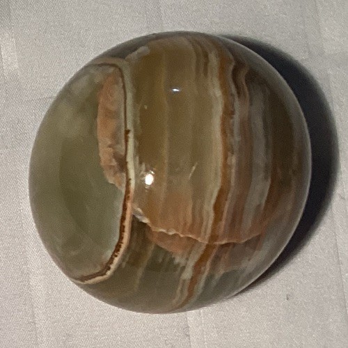 Polished Banded Stone Sphere Ball Mineral Crystal Display Specimen