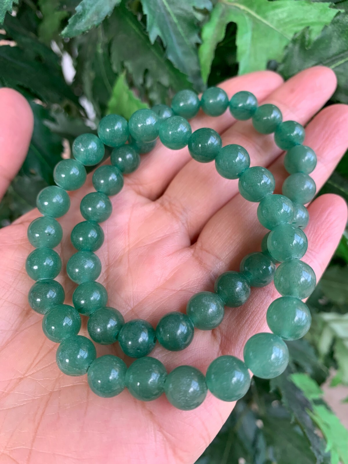 Grade A++ Green Aventurine Crystal Bead Bracelet 8mm, Green Aventurine Bracelet