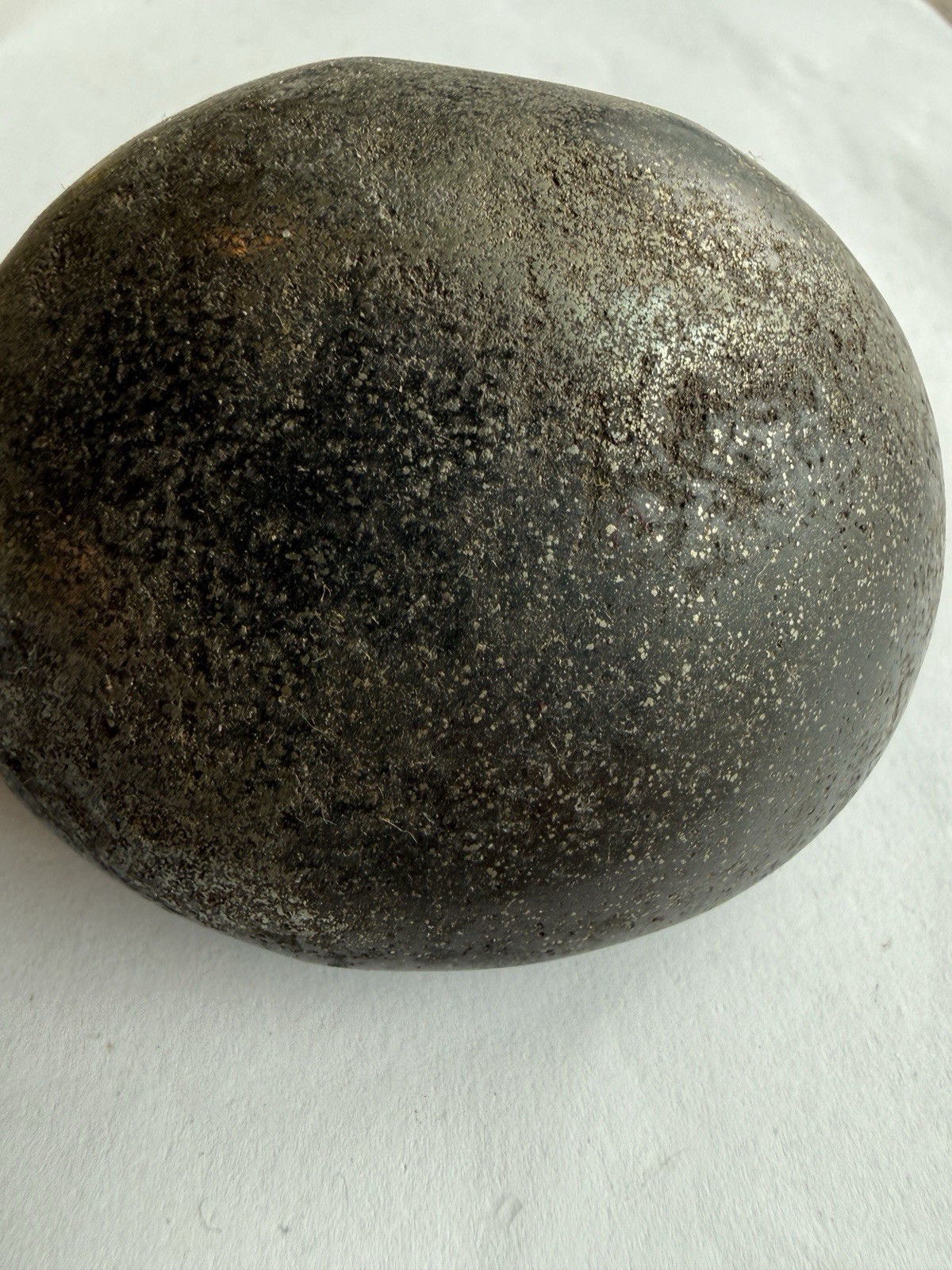 Polished Pyrite Magnetite Healers Gold Specimen Palm Stone Pebble 426g