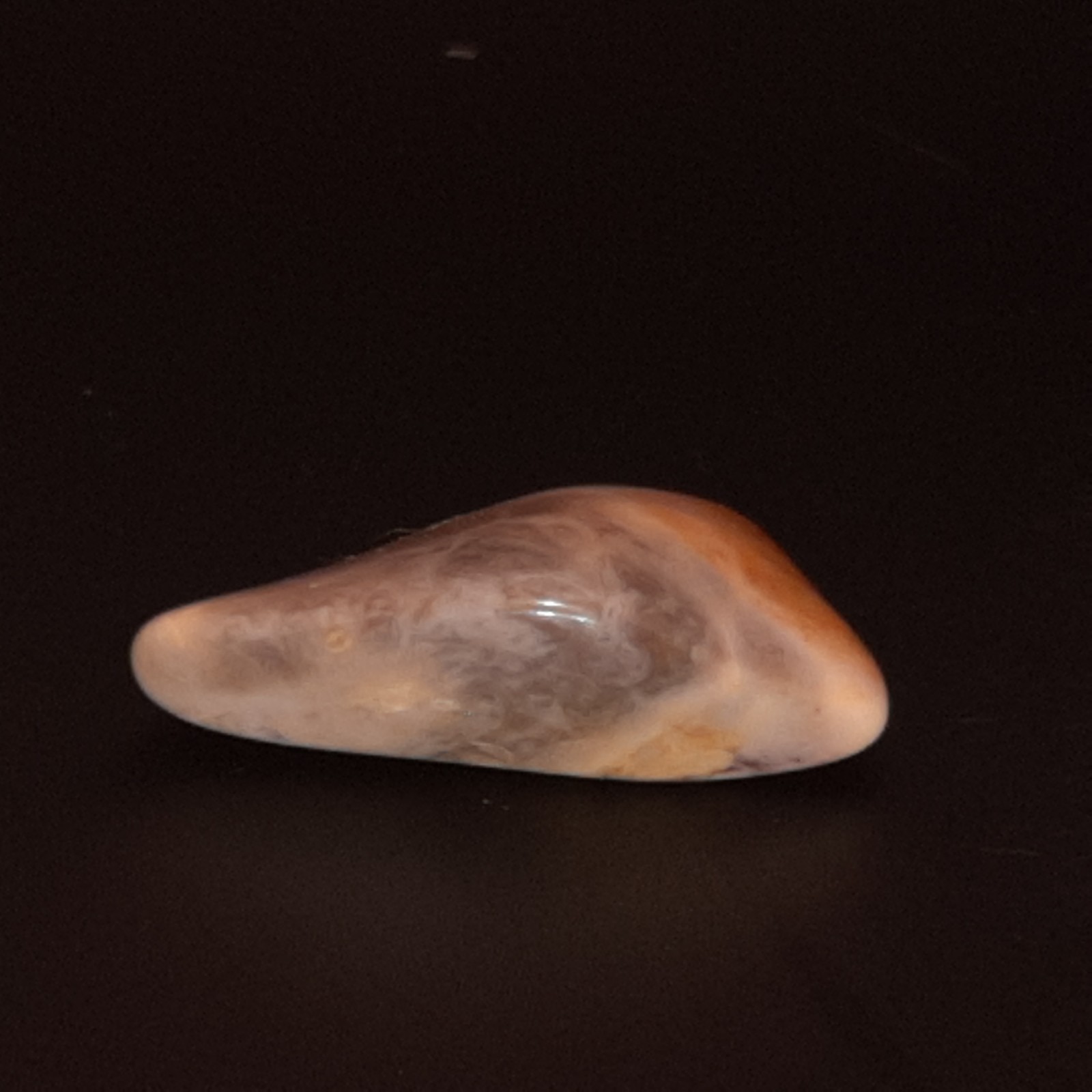 Ohio Flint Ridge Polished Tumbled Reddidsh/Brown and White Display Piece