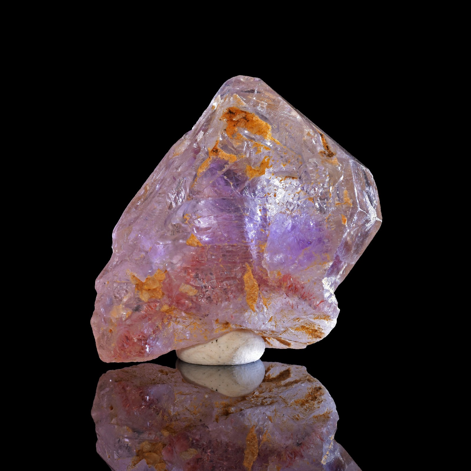 Rare Tibetan Super Seven Nirvana Ice Amethyst Smoky Quartz Fenster Crystal
