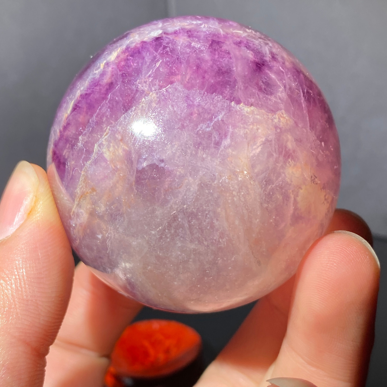 352g Natural Turtle Back Stone Egg Shape Dragon Crystal Crack Healing