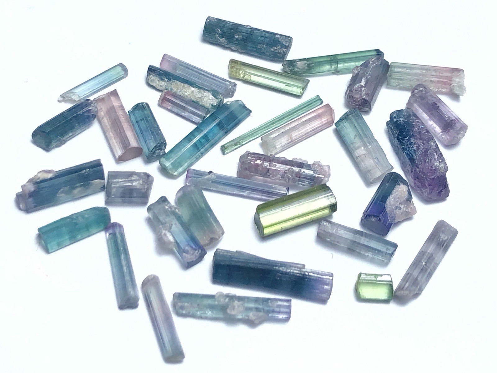 An Amazing Purpel And Multi Color Tourmaline Jewllery Size Lot From Afg