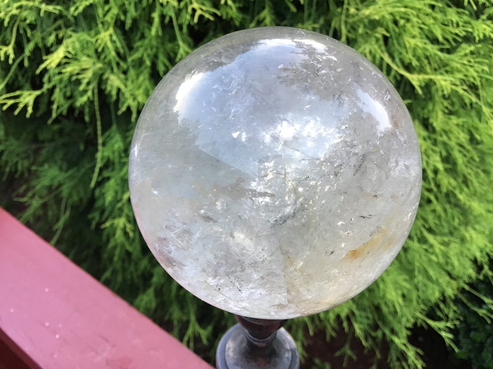 Clear Quartz Crystal Ball ~ Large 1 Lb. 12 oz. ~ 3″ Wide ~ Polished Sphere ~ Sp