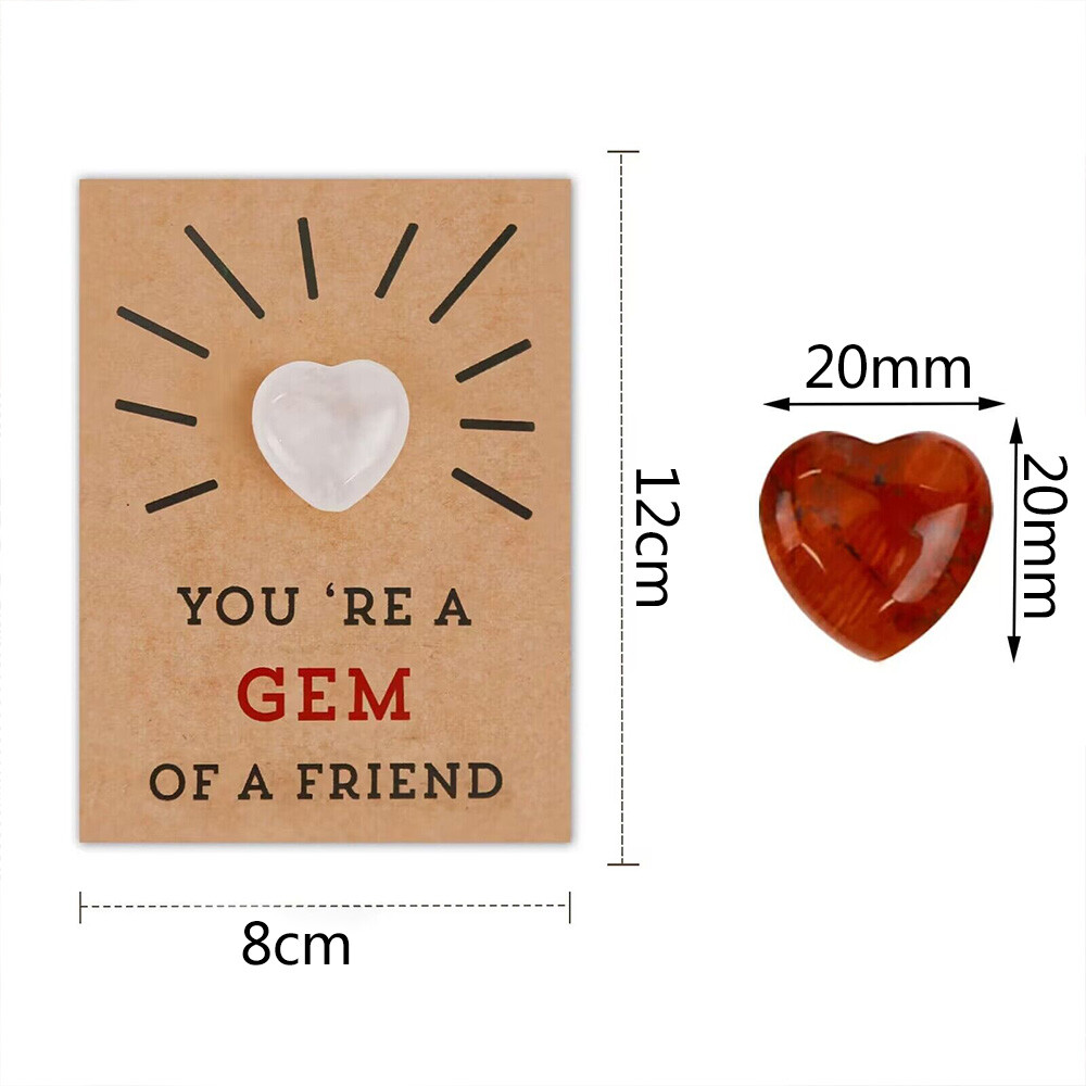 Valentines Day Gifts for Kids – 24Pack Valentines Cards with Heart-Shape Crystal