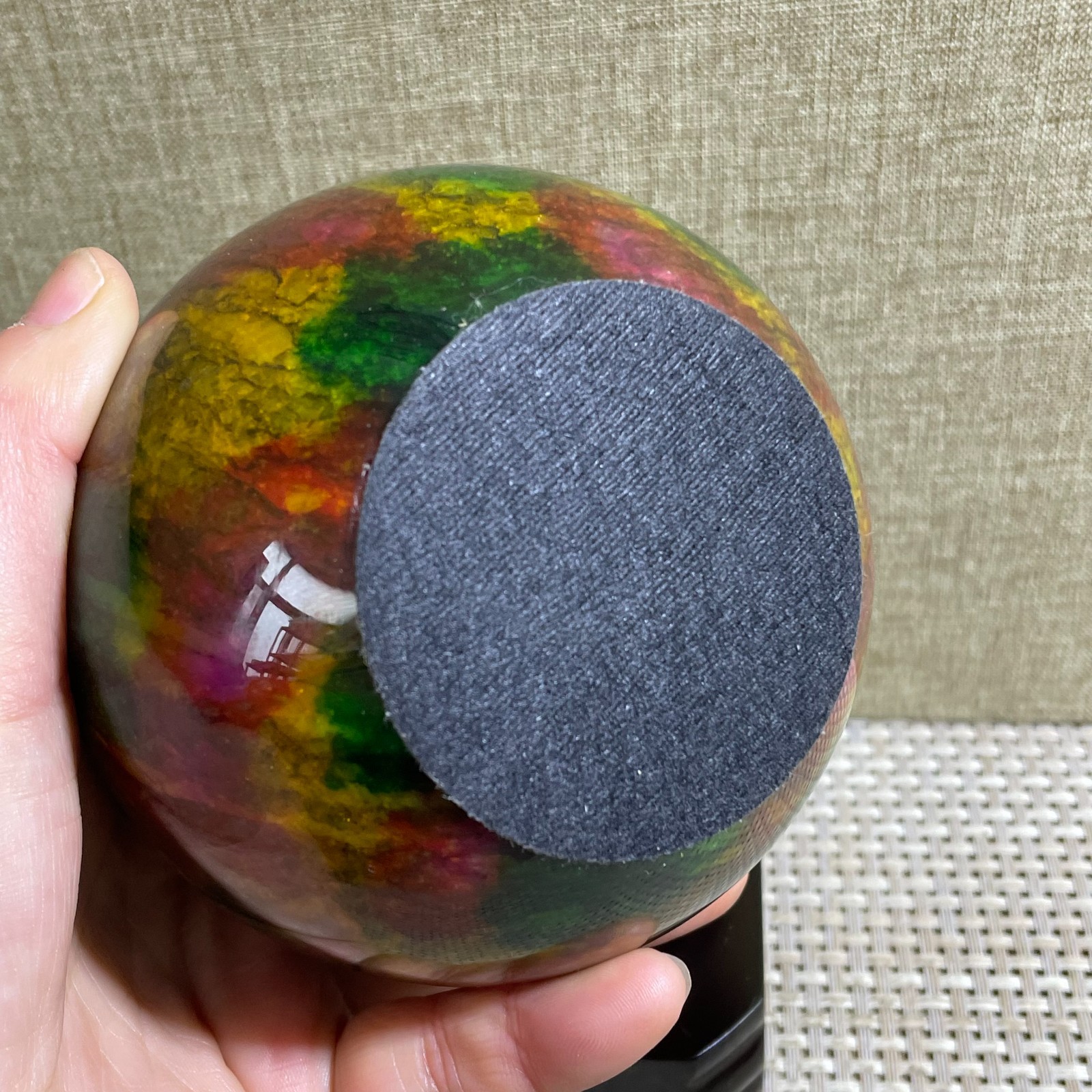 1452g Seven Colors Jade” sphere specimen -Taiwan China
