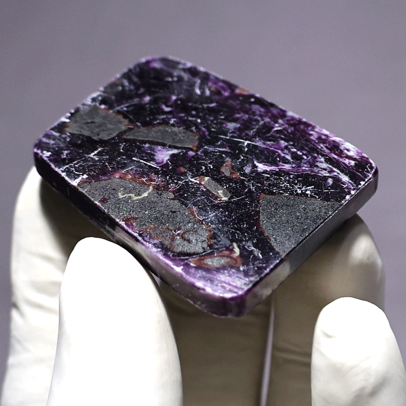 Rare Kämmererite Polished Stone • Dark Purple Chrome Chlorite • Collector’s Slab