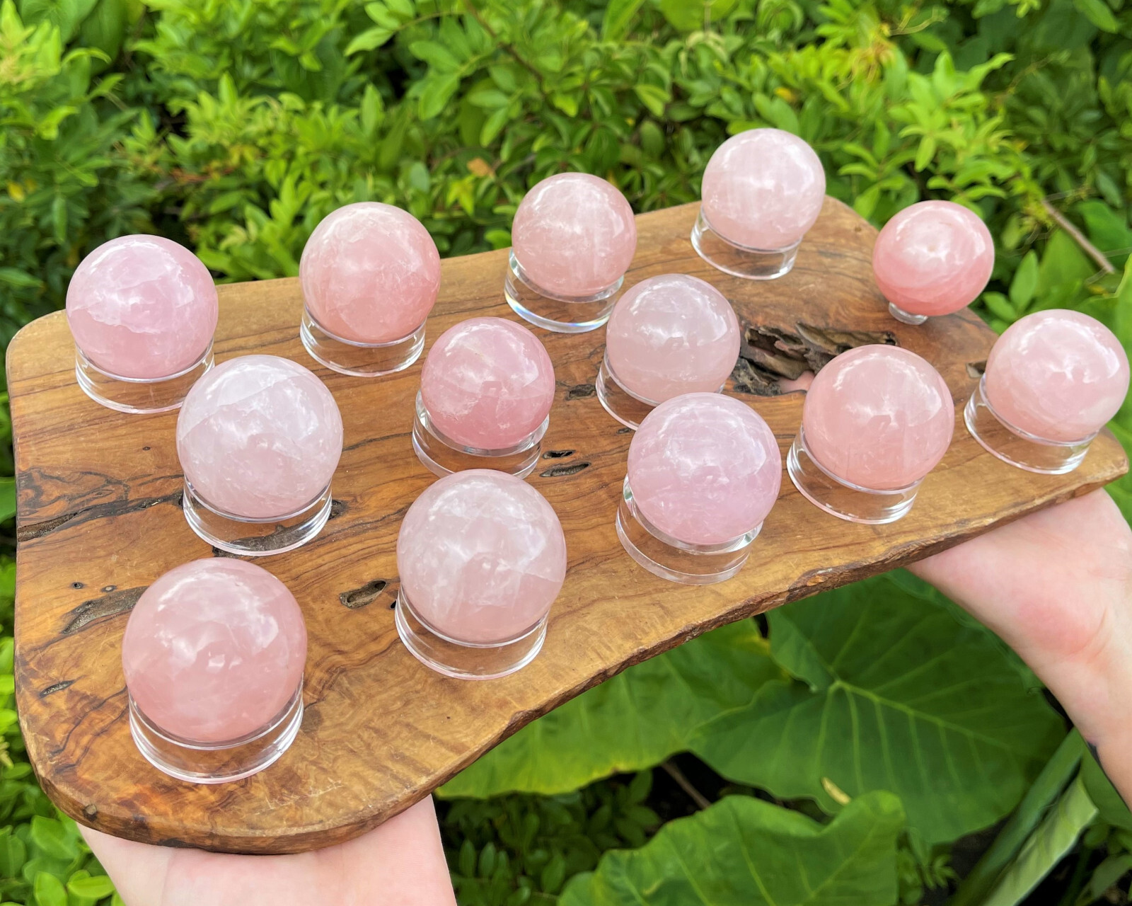 Rose Quartz Crystal Sphere LARGE 2″ Sphere + Stand, A Quality Rose Quartz Sphere