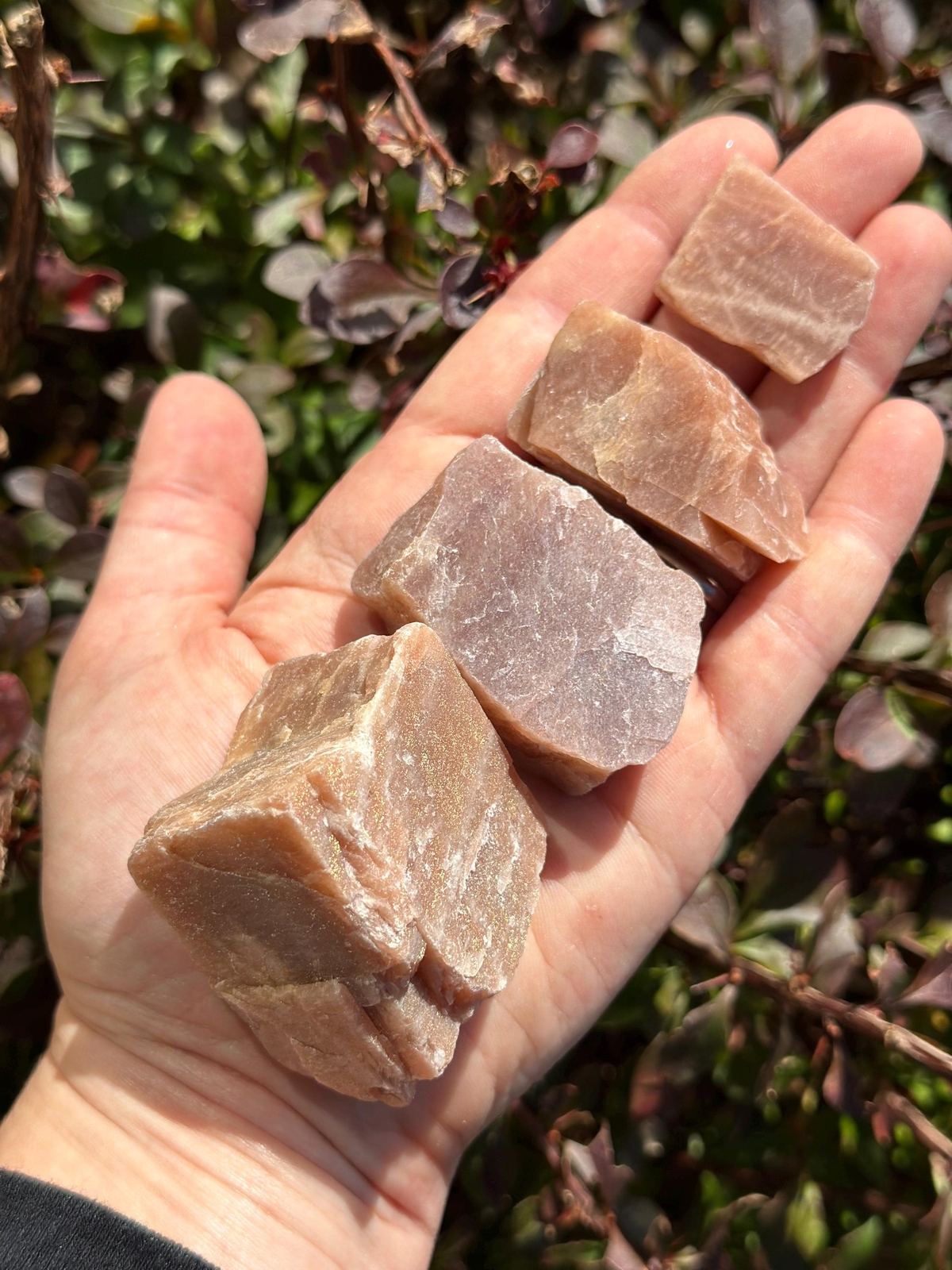 Raw Peach Moonstone Sunstone (Grade A), Natural Peach Moonstone from Sri Lanka