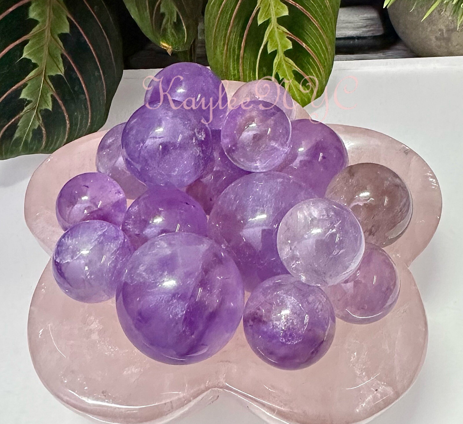 Wholesale Lot 1 Lb Natural Amethyst Spheres Crystal Healing Energy