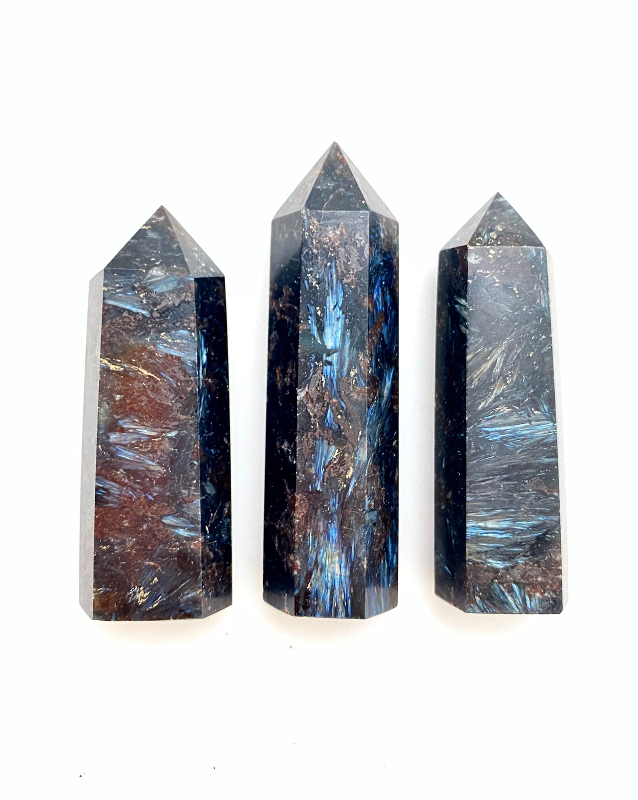 Arfvedsonite Point – Polished Stone Tower, Natural Arfvedsonite from Canada