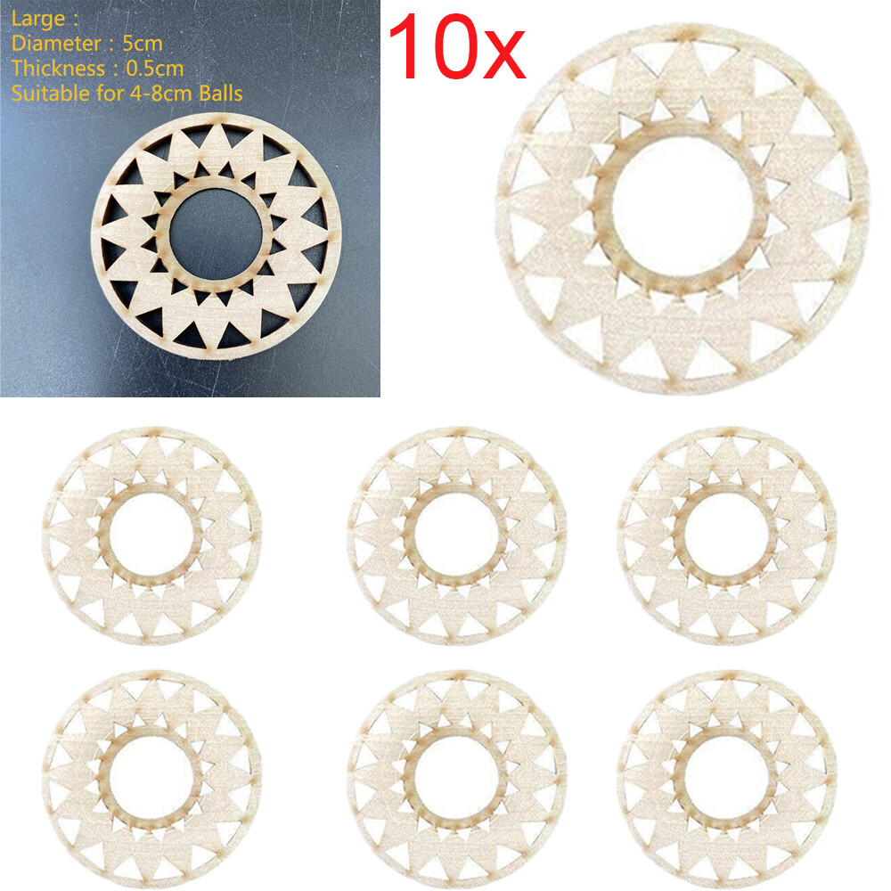 10Pcs Crystal Ball Stand Wood Sphere Holder Crystal Ball Pedestal Bracket Base L