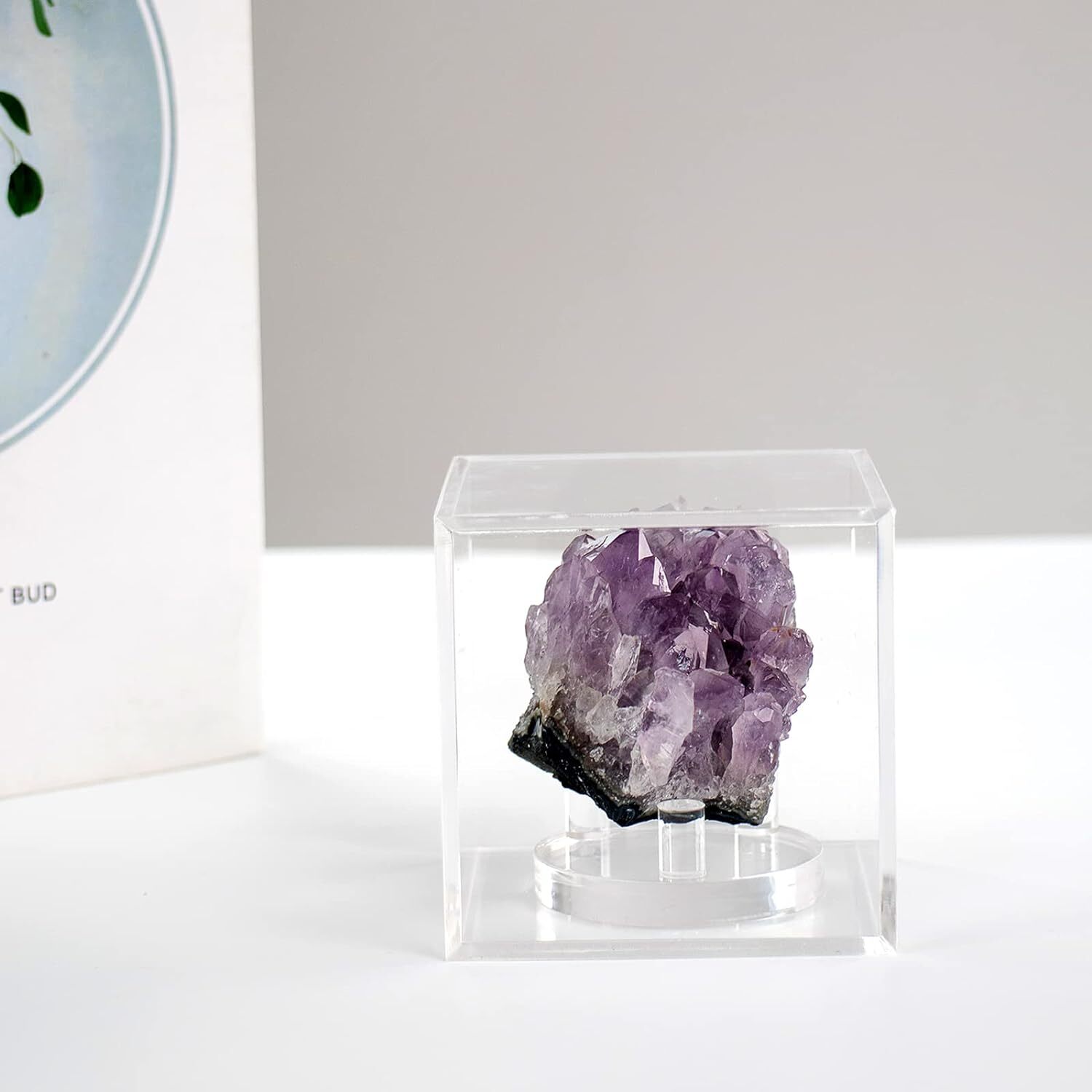 Kcgani Clear Acrylic Geodes Rocks 3 Pegs Display Easel Stands Support