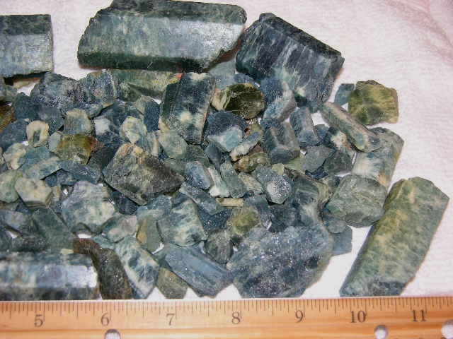 Aquamarine rough crystal deep blue Zambia bigger pieces 1/2 pound 3 plus pieces