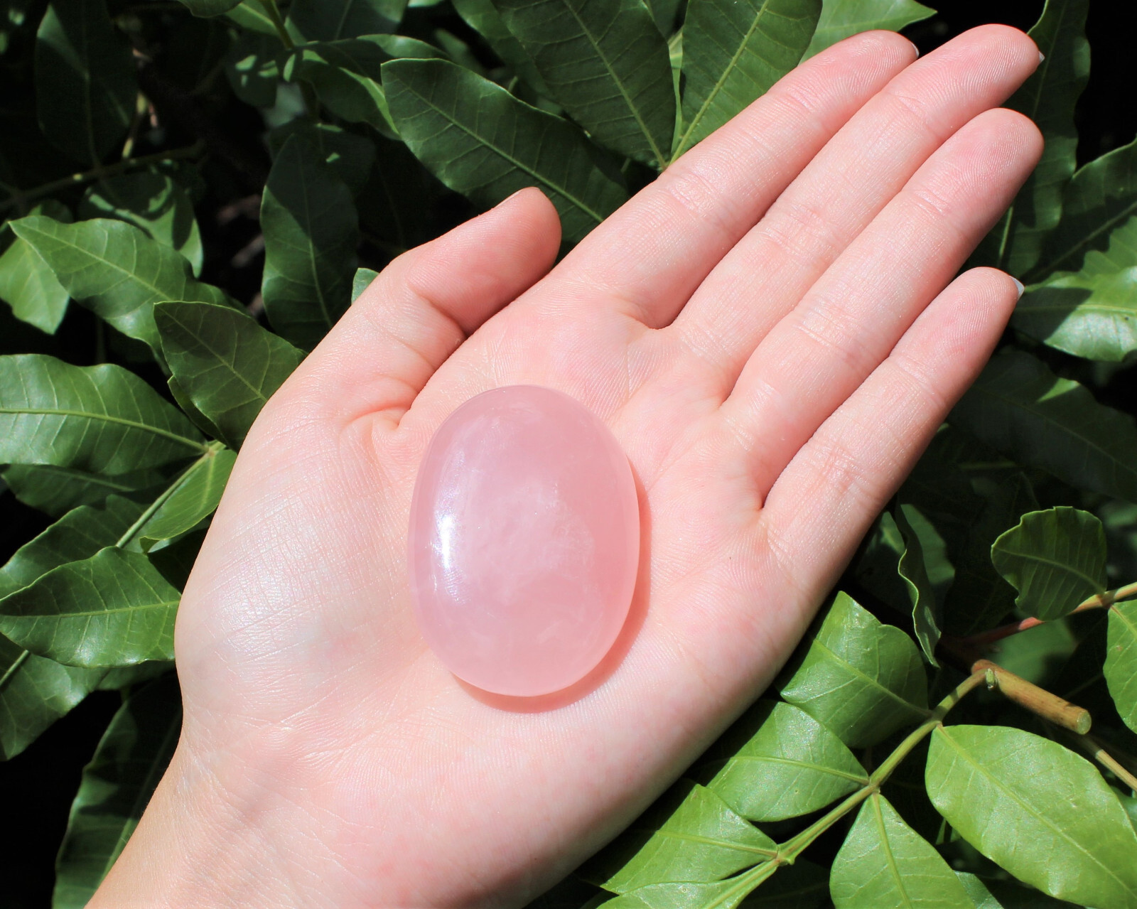 Wholesale Bulk Lot Rose Quartz Palm Stones – Hand Polished Rose Quartz Pebbles