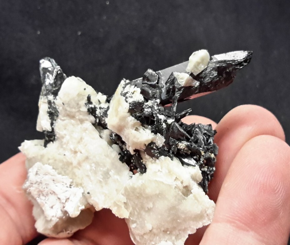 2″ AEGIRINE on MICROCLINE from Zomba, Malawi