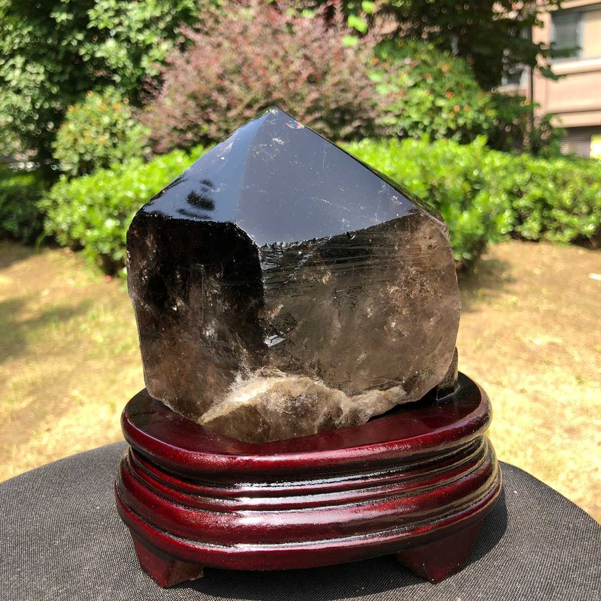 5.25LB Natural Black Crystal Specimen Quartz Crystal Specimen Healing 1816