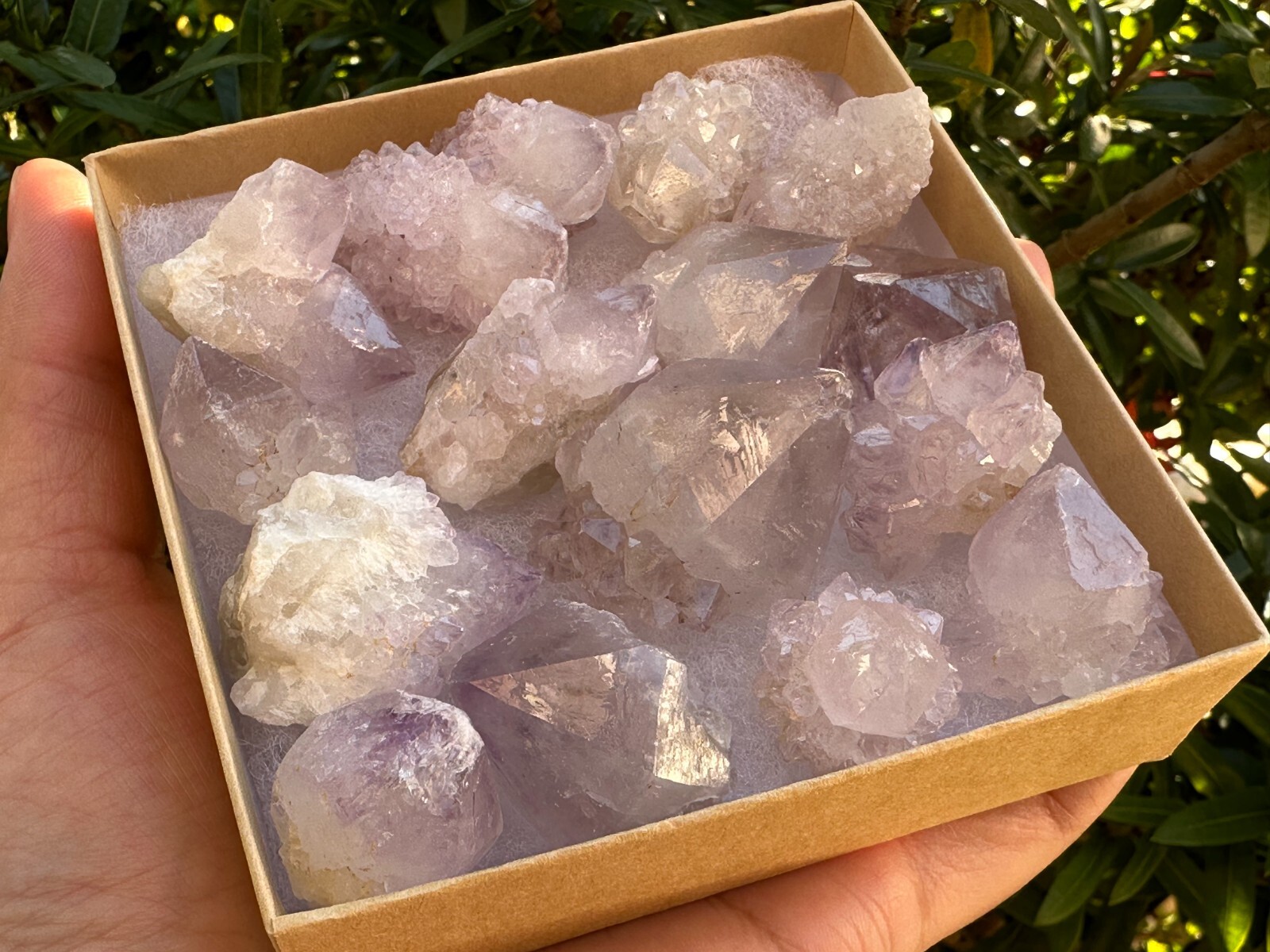 Spirit Quartz Clusters Crystal Collection Box: 6 – 7 oz Box Lot, 11 – 14 Pieces