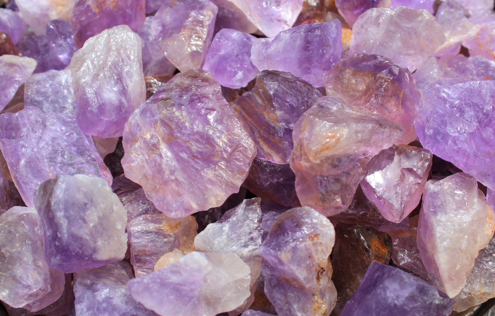5 lb Bulk Lot Rough Natural Amethyst (Brazil) Premium Grade Rock Tumbling