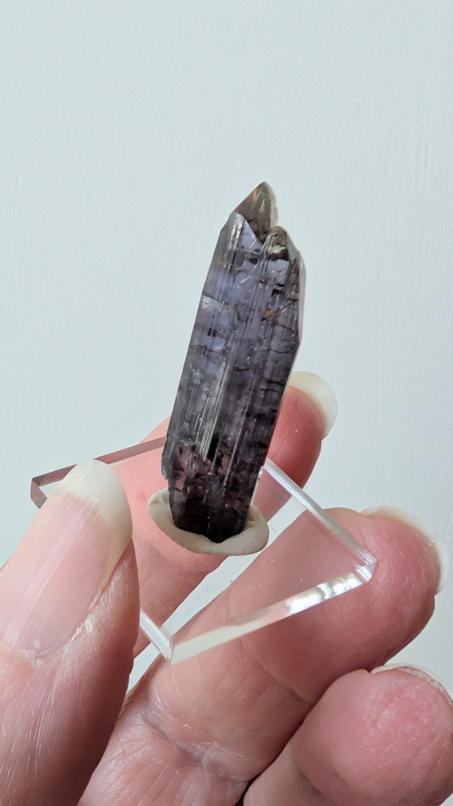 24.4 ct Natural Tanzanite Crystal – Strong Pleo Blue/Purple/Green – Unheated