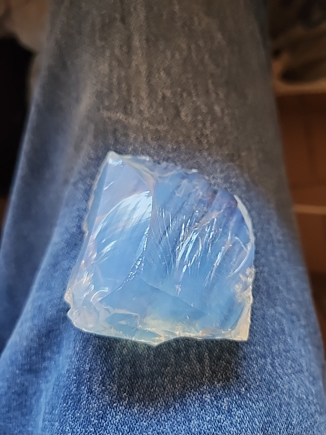 2.5″x 2.75″ ANDARA TRIPLE VORTEX ENERGY MONATOMIC RAW OPALITE CRYSTAL