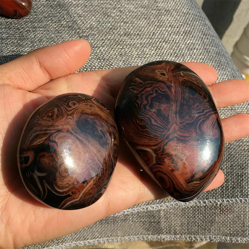 1/2LB Madagascar Crazy Lace SILK Banded Agate Polished Specimen healing Random