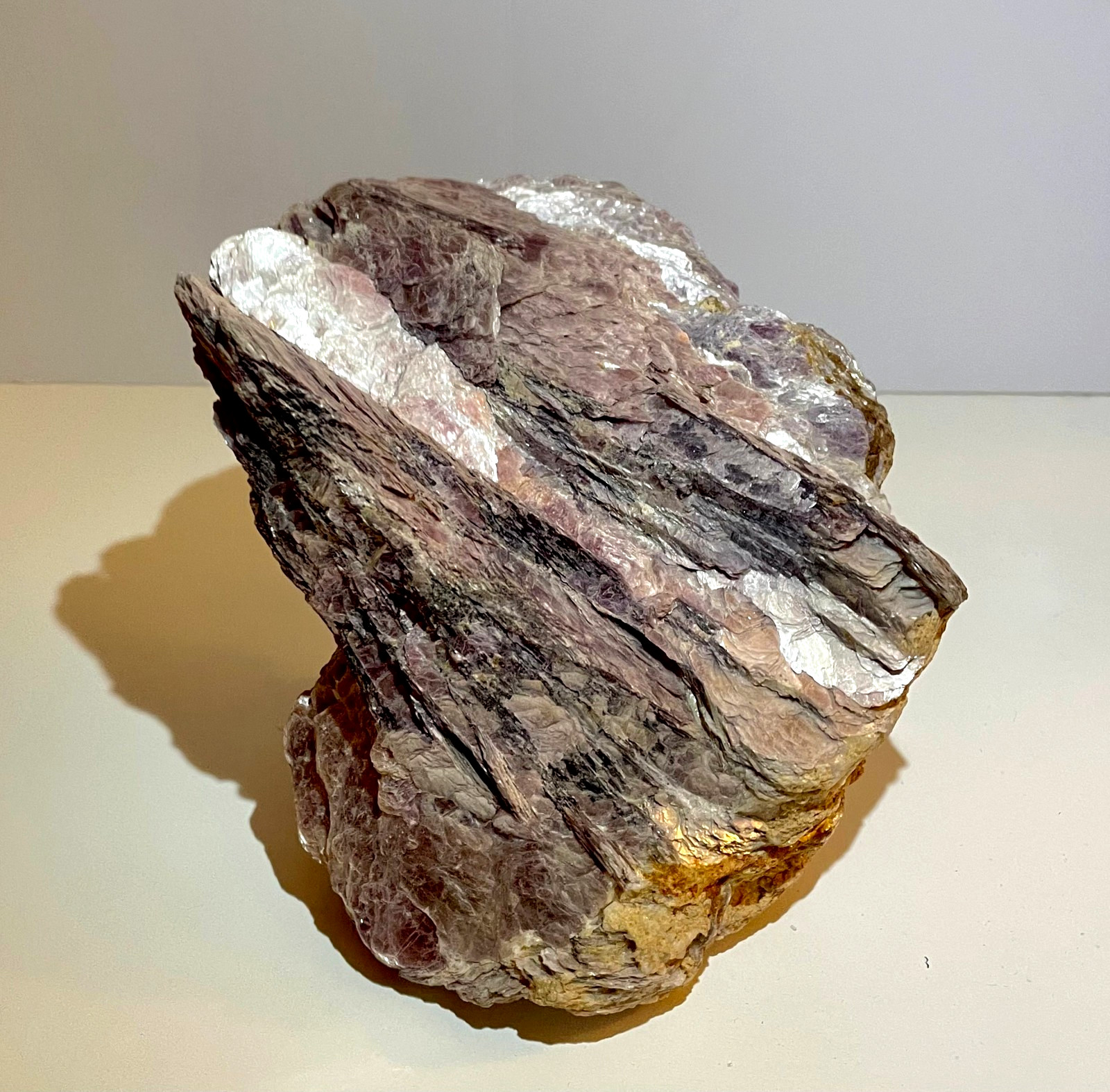 Sparkly Flower LEPIDOLITE Purple Lilac Mica Specimen 4lb 12oz (5.5″ x 6″ x 6.5″)