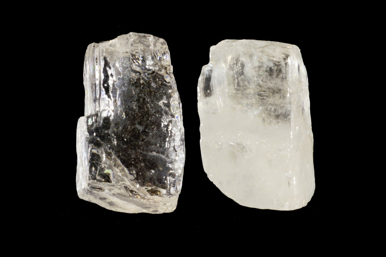 ICE CALCITE 1″ 2 Pieces Raw Rocks and Minerals Specimen Rough Healing Crystals
