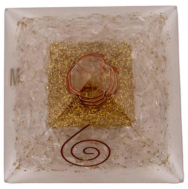 Clear Quartz Orgonite Pyramid – Vibe Products