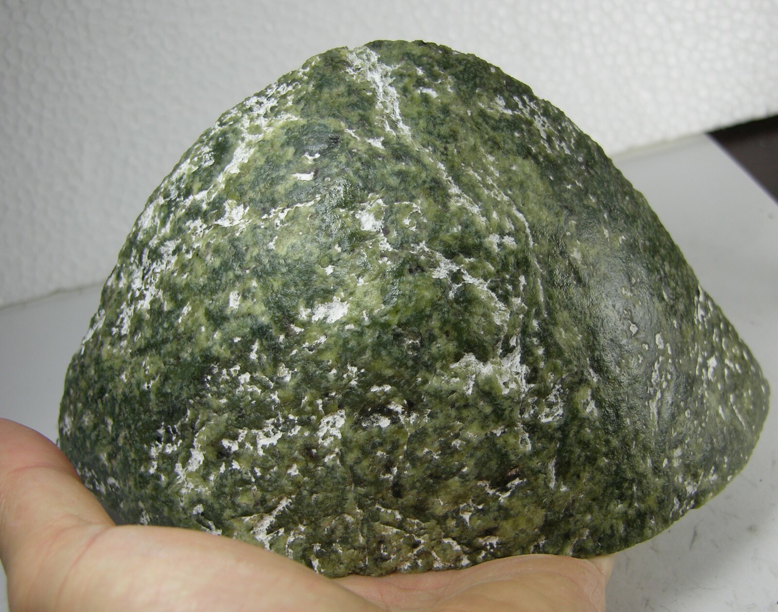 1051g Washington USA Rough Green Jade Block Chunk Specimen 2 lb 5 1/8 oz 170mm