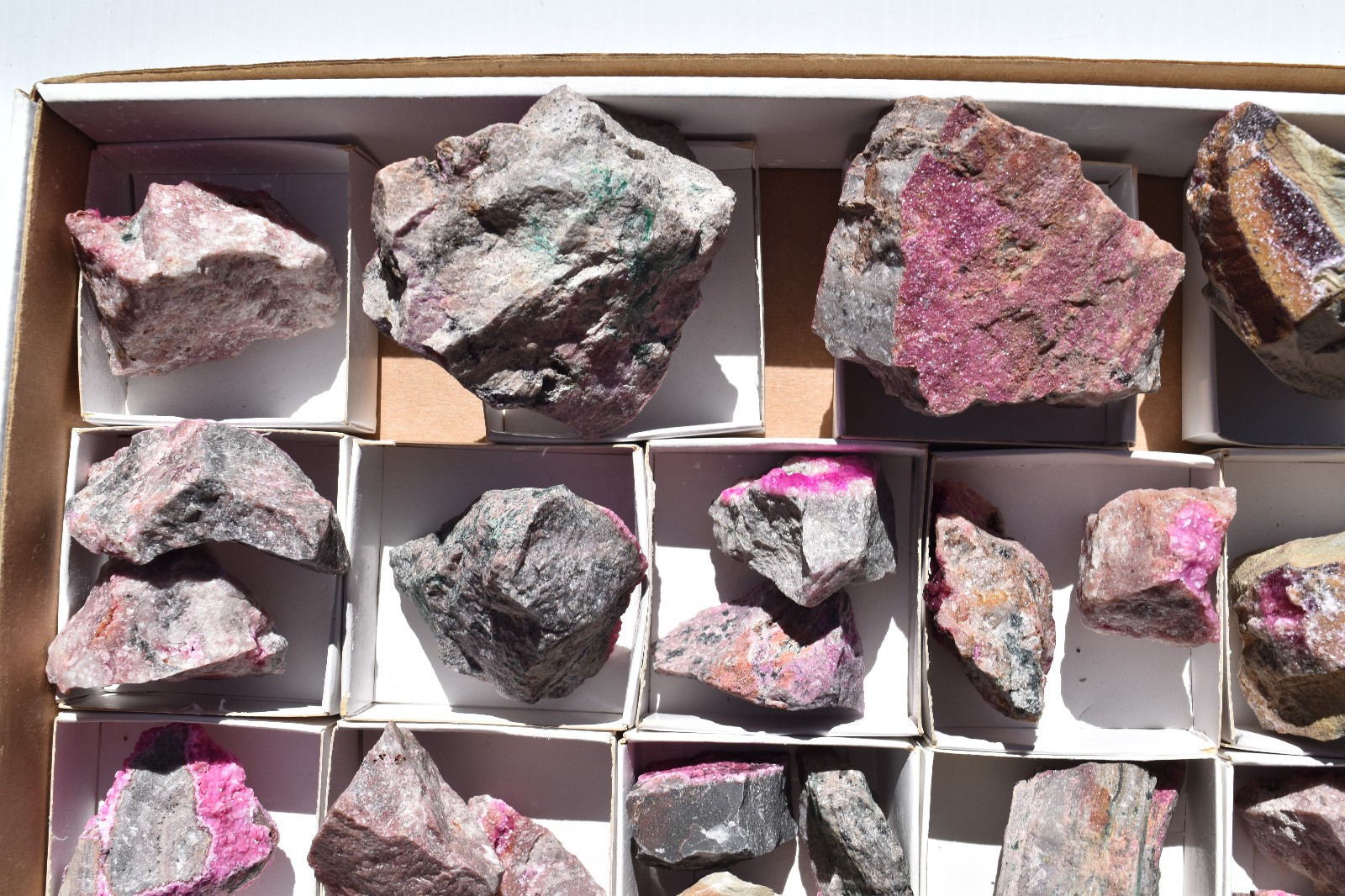 WHOLESALE Cobaltoan Calcite from Congo 3 kg 35 pieces # 5761