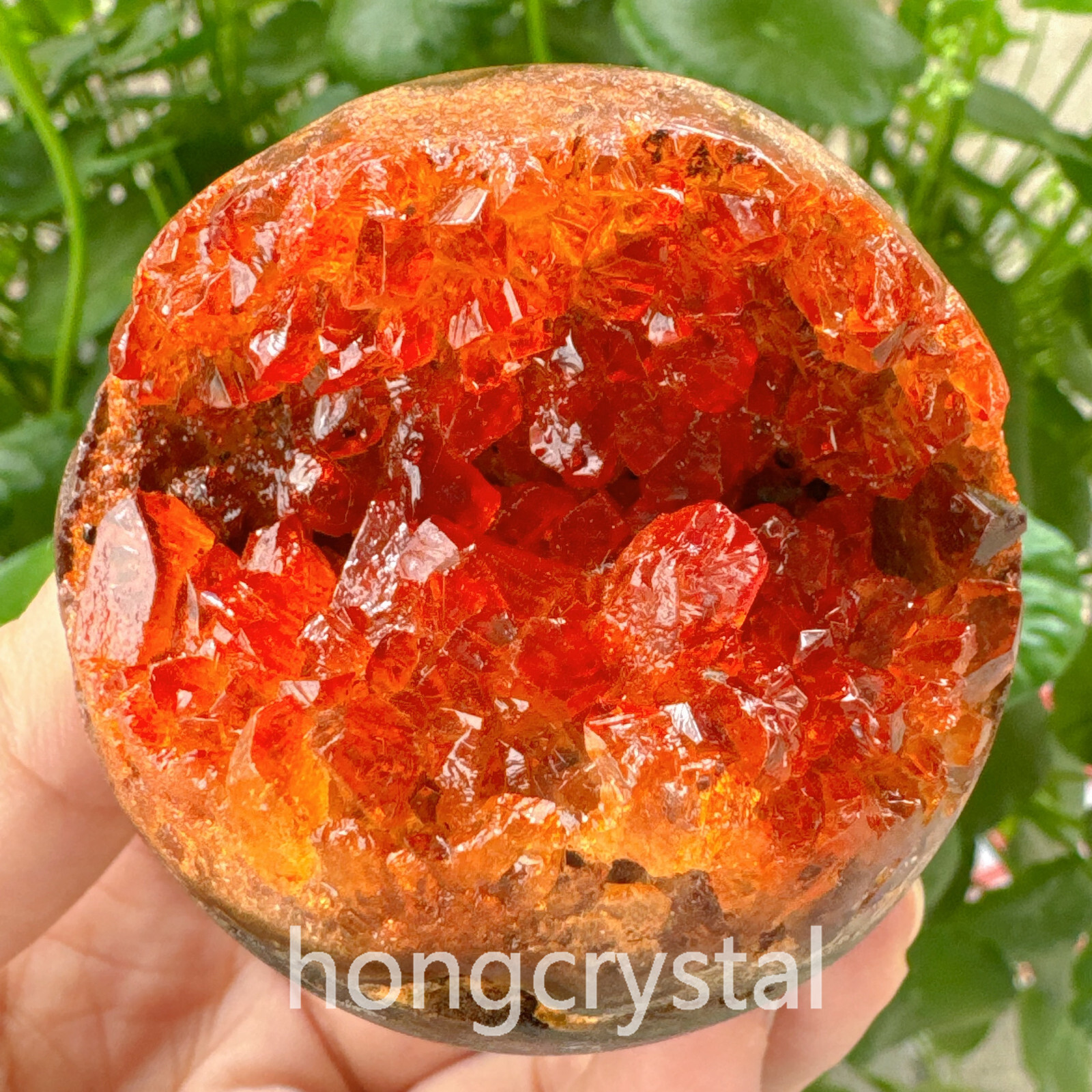 200g-300g Natural Citrine geode quartz cluster crystal specimen healing