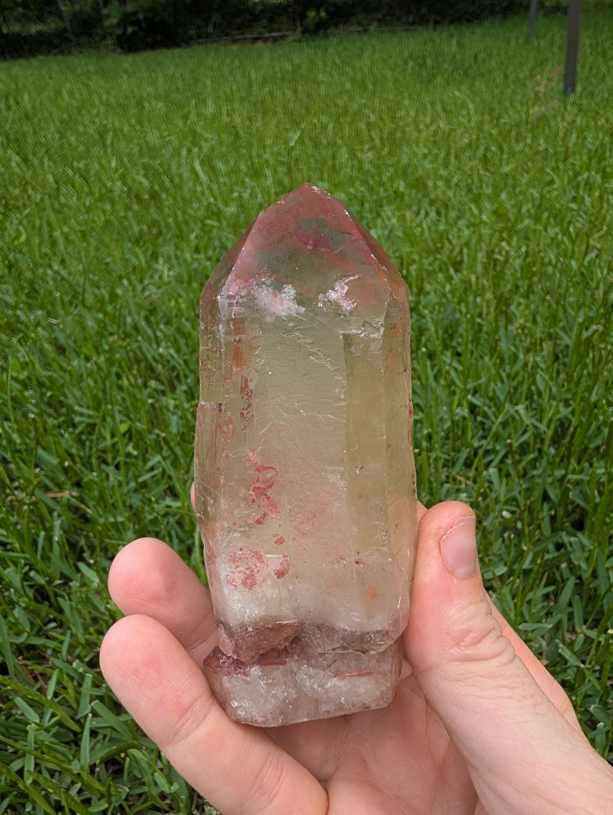 Natural Rare Blood Citrine Red Hematoid Inclusions Small Find 2024 Specimen