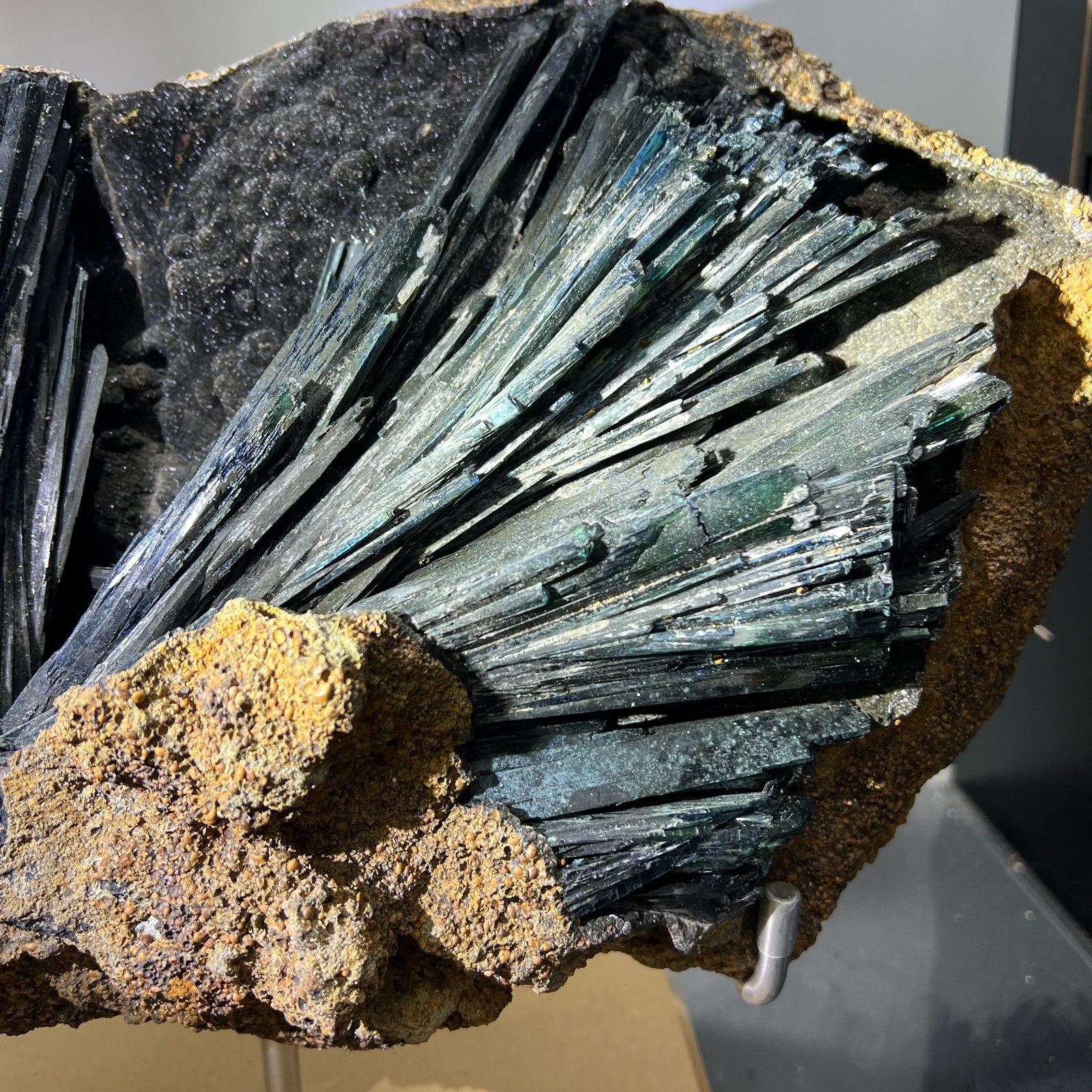 12.78lb Natural Vivianite Rough Quartz Crystal Blue Iron Ore Cluster Specimen