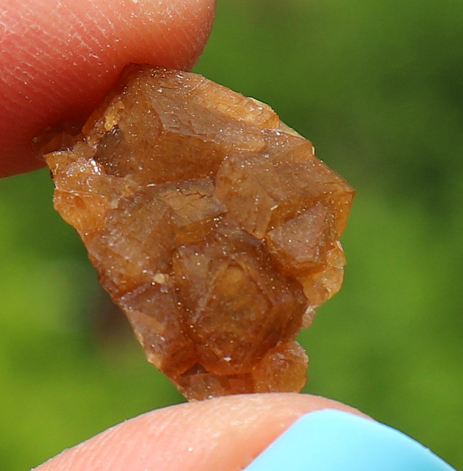 Andradite Garnet Gemmy Golden Brown From Dal’negorsk Russia 1.8 Cm’s