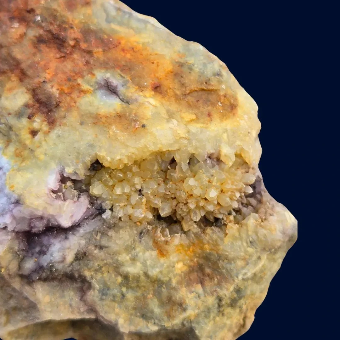 Virginia City Drusy Quartz Silver Ore 163g Comstock Nevada Display Specimen