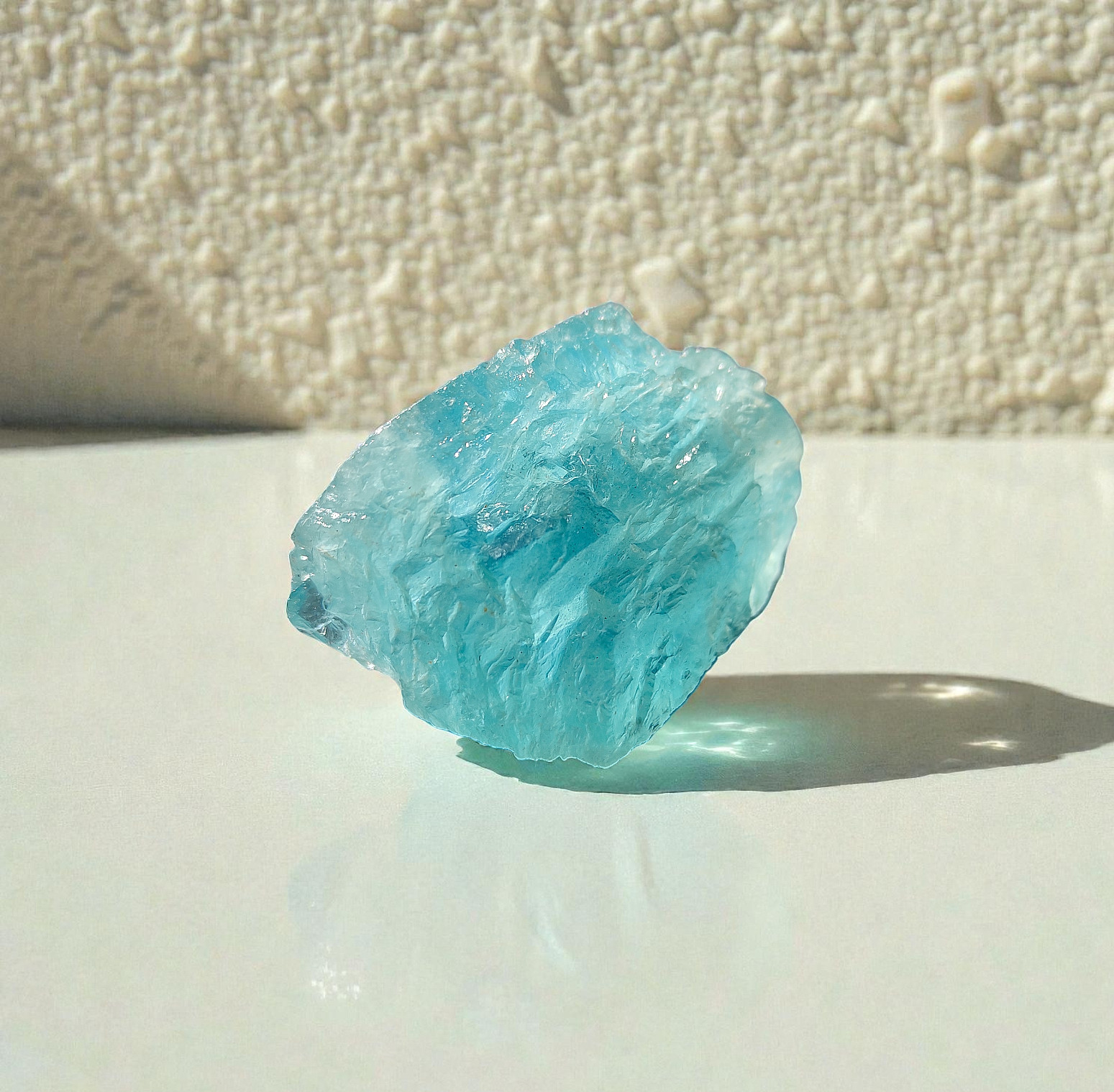 27g Raw Blue-Green Aquamarine Beryl Natural Corrosion Crystal Rough Specimen